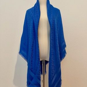 Henri Bendel Modern Monogram Pashmina *Silk* NWT